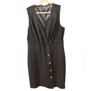 City chic lace tuxedo plus size M